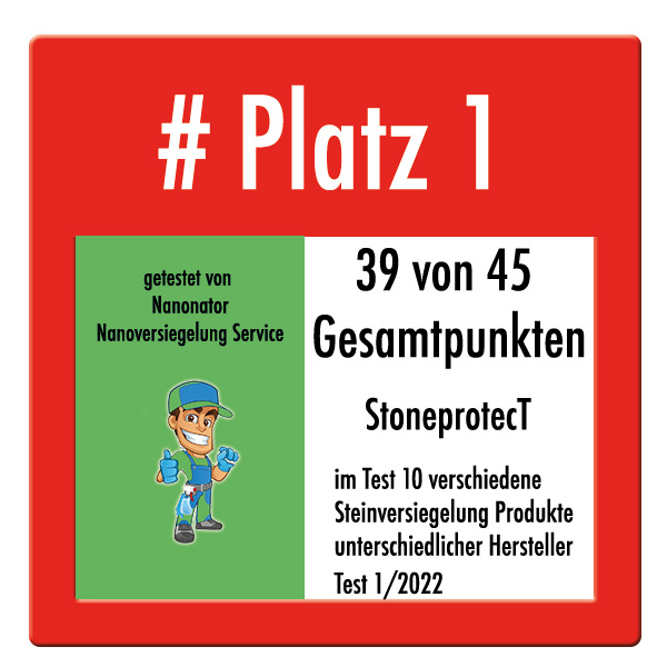 Testsieger Steinversiegelung Steinimprägnierung Beton, Putz, Naturstein StoneprotecT SP5000